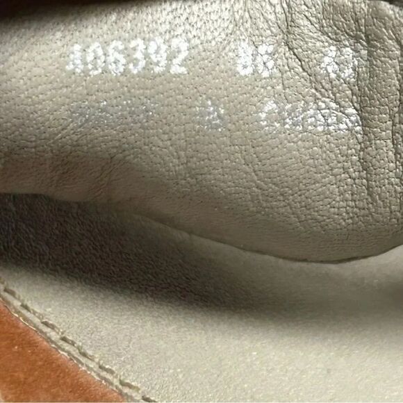 ECCO Brown Leather Slip On Slides Thong Flip Flop Sandals Buckle Women 11 EUR 42 - Picture 10 of 10